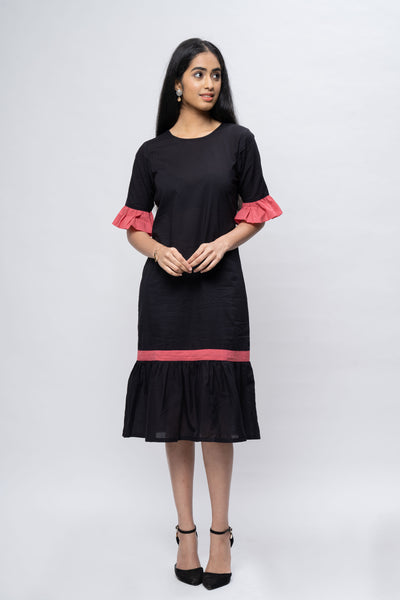 Black Rose Dress (6745298403388)